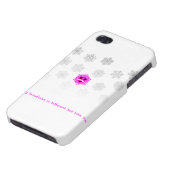 Every Snowflake is Different iPhone Case (Bottom)
