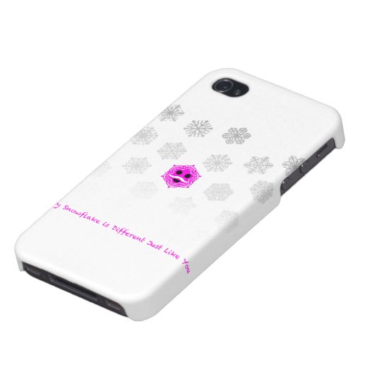 Every Snowflake is Different iPhone Case (Bottom)