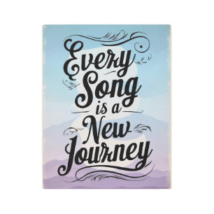 Every Song Is A New Journey  Metal Print