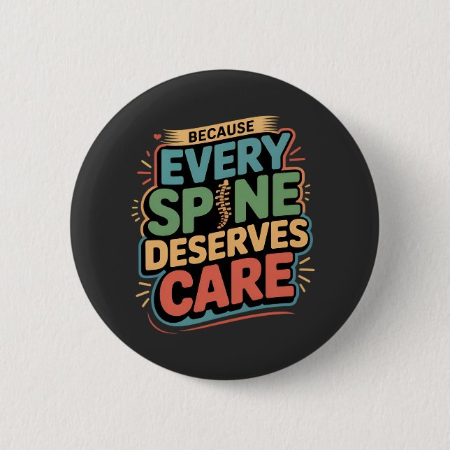 Every Spine Deserves Care Chiropractor Quote Button (Front)