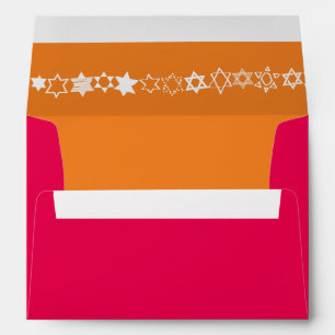 EVERY STAR IS UNIQUE Bar Bat Mitzvah Invitation Envelope