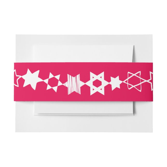 EVERY STAR IS UNIQUE Bar Mitzvah Invitation Wrap (Front Example)
