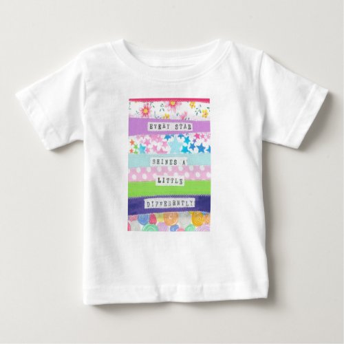 Every star shines _ affirmation baby T_Shirt