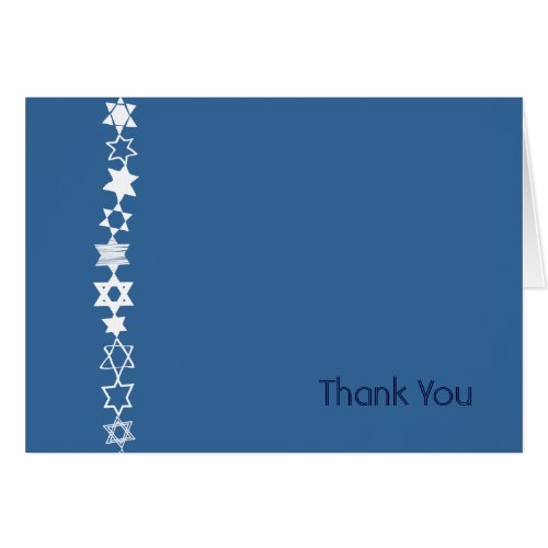 EVERY STAR UNIQUE Bar Bat Mitzvah Thank You Card