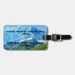 Every step in nature luggage tag