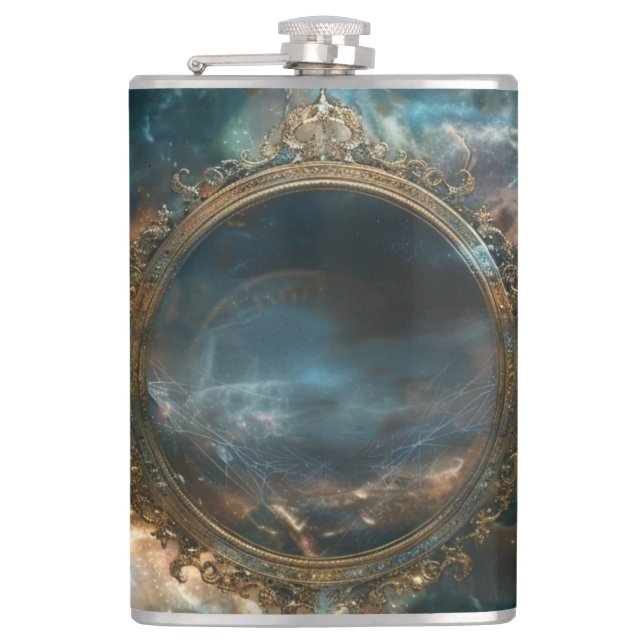 Every Step is a Ritual — Mystic Path Design Flask (Front)