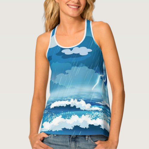 Every storm runs out of rain design  tank top