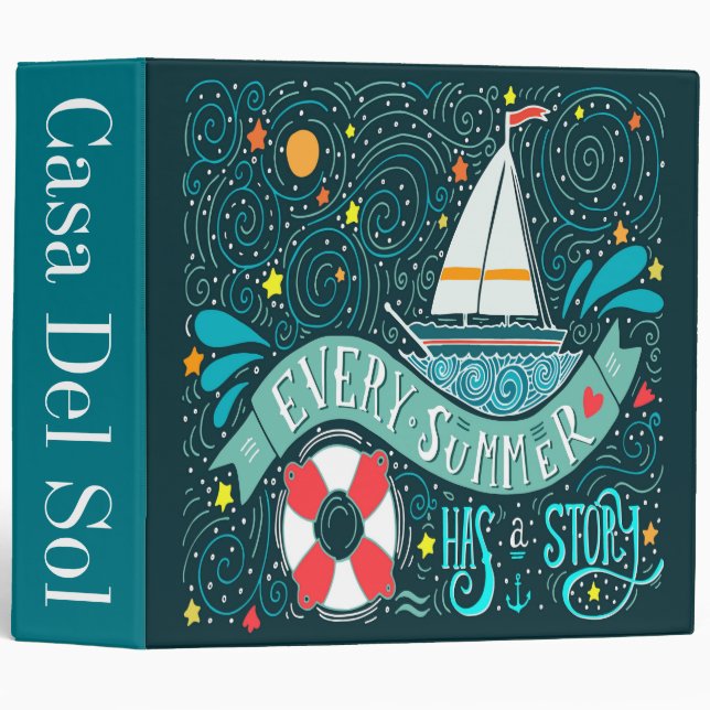 Every Summer Has a Story Binder Notebook (Front/Spine)