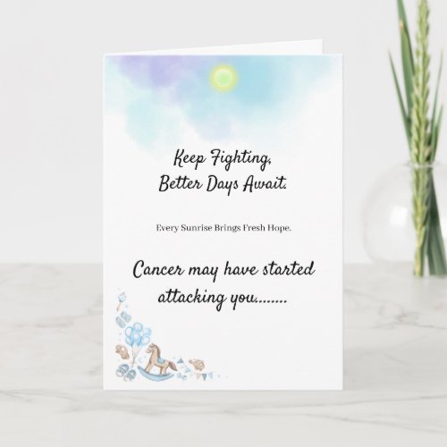 Every Sunrise Brings New Hope– Beat Cancer Card