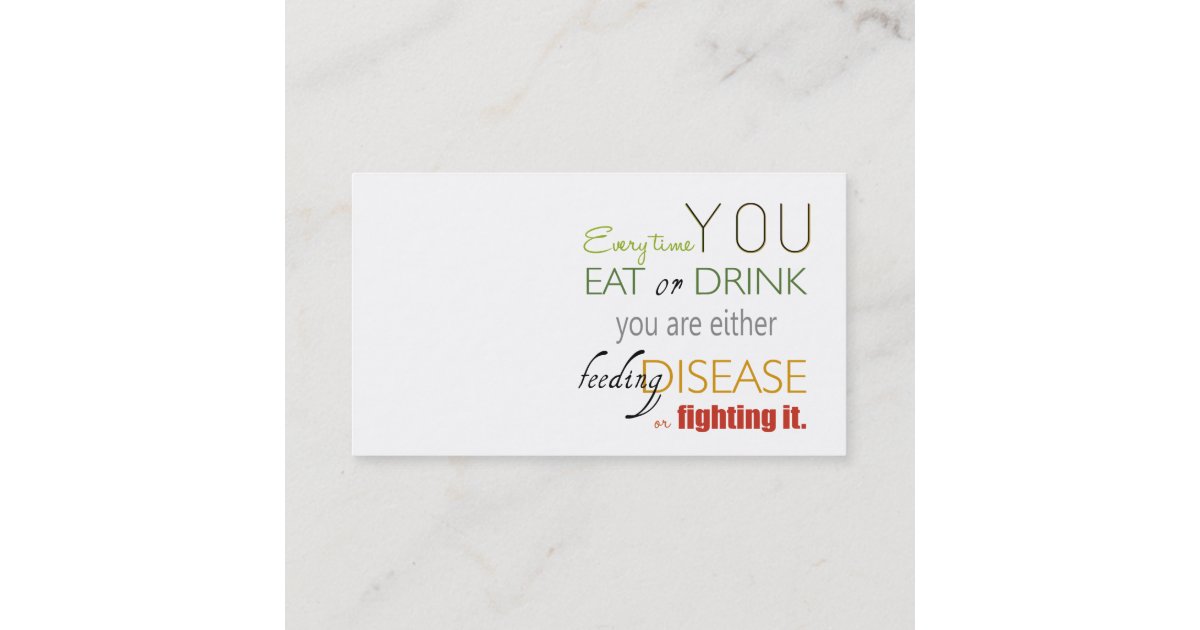Every Time You Eat Nutrition / Nutritionist Card