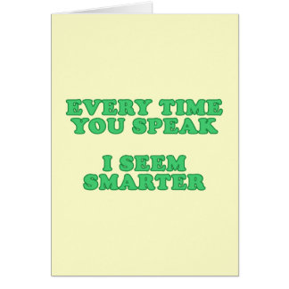 Every Time You Speak Cards