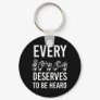 Every Voice deserves to be heard SLP gifts Keychain
