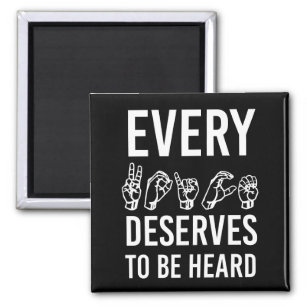 Every Voice deserves to be heard SLP gifts Magnet