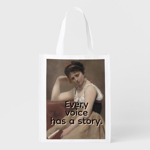 Every Voice Has a Story Grocery Bag