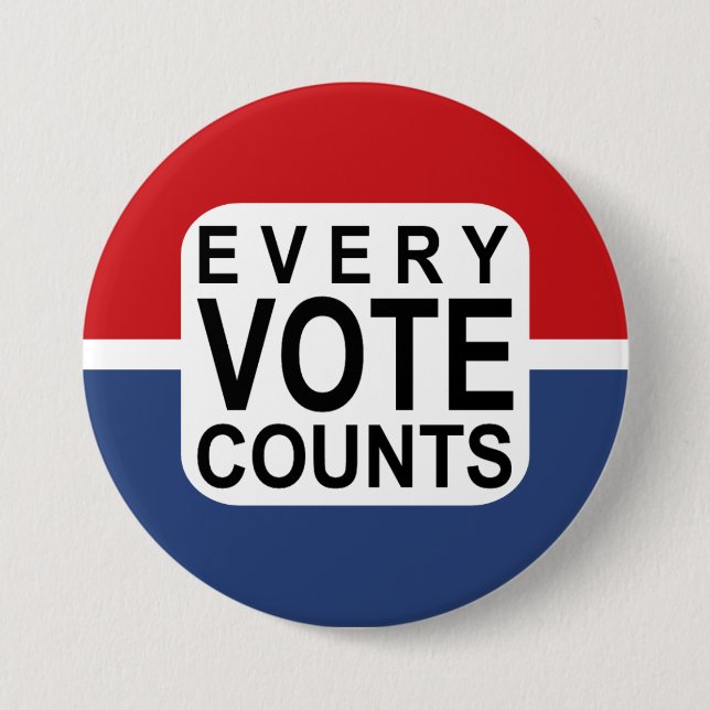 Every Vote Counts button (Front)