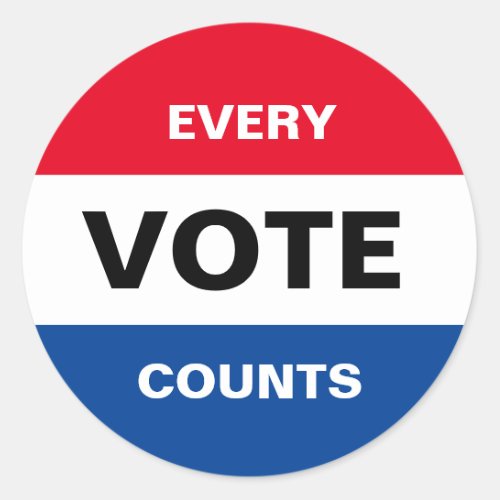 Every Vote Counts Sticker