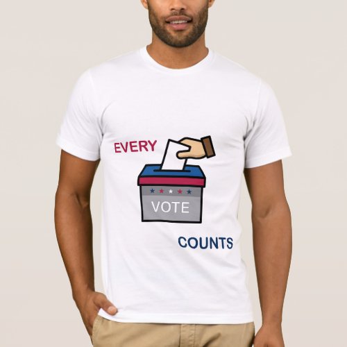 Every vote counts typography T_Shirt
