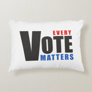 Every Vote Matters - your vote is your power Accent Pillow