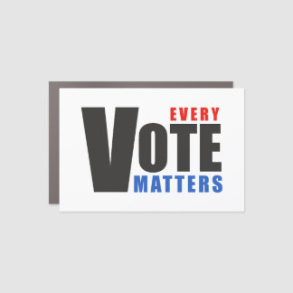 Every Vote Matters - your vote is your power Car Magnet