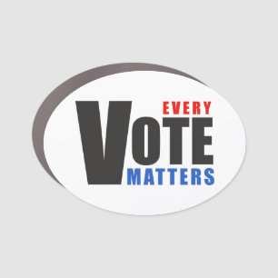 Every Vote Matters - your vote is your power Car Magnet