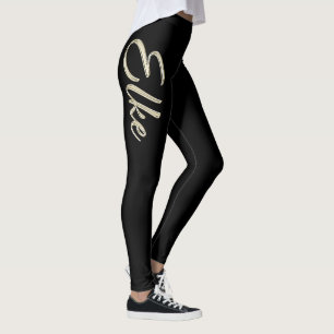 Every white gold handwritten hose leggings