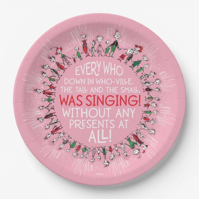 Every Who Down in Who-Ville Paper Plates (Front)