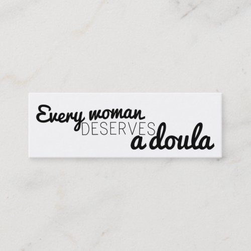 Every woman deserves a doula _ business cards