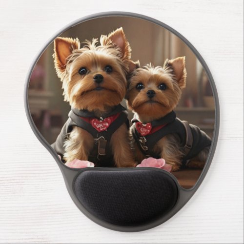 Every Yorkie is a natural_born heart_stealer  Gel Mouse Pad