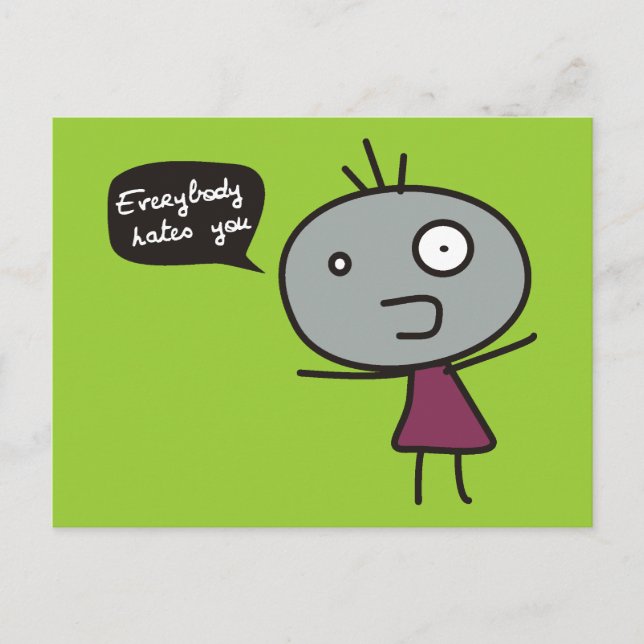 Everybody Hates You Postcard (Front)