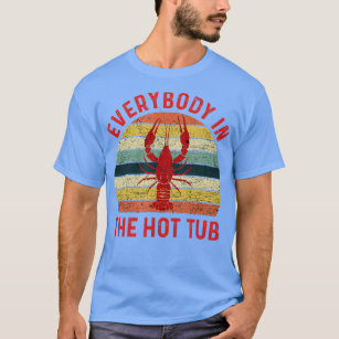 Funny Seafood Louisiana Crawfish Boil Hot Tub Short-Sleeve Unisex