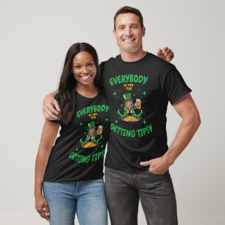 Everybody In The Pub Getting Tipsy Funny St Patric T-Shirt