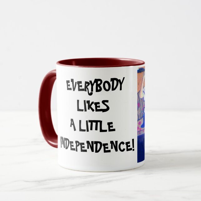 EVERYBODY LIKES INDEPENDENCE MUG (Front Left)