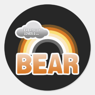 Everybody Loves a Bear Classic Round Sticker