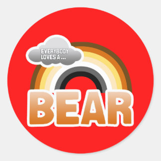 Everybody Loves a Bear Classic Round Sticker
