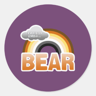 Everybody Loves a Bear Classic Round Sticker