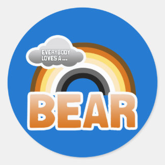 Everybody Loves a Bear Classic Round Sticker