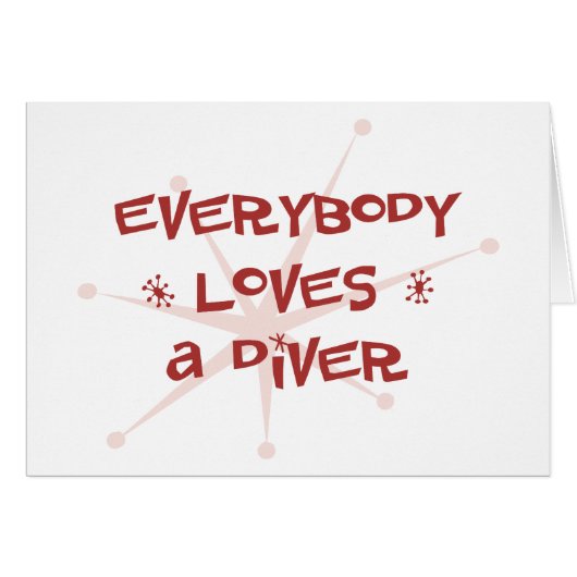 Everybody Loves A Diver Cards (Front Horizontal)