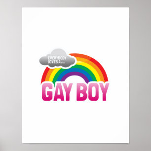 EVERYBODY LOVES A GAY BOY POSTER