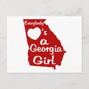 Everybody Loves a Georgia Girl Postcard