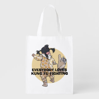 EVERYBODY LOVES KUNG FU FIGHTING GROCERY BAG