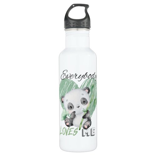 Everybody loves me stainless steel water bottle