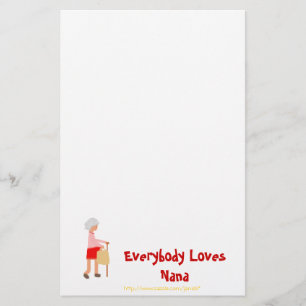 Everybody Loves Nana Stationery