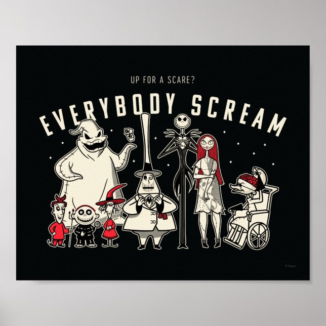 Everybody Scream - Halloween Town Group Poster (Front)