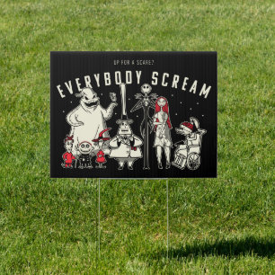 Everybody Scream - Halloween Town Group Sign