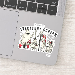 Everybody Scream - Halloween Town Group Sticker