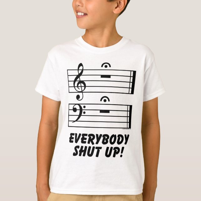 Everybody Shut Up! T-Shirt (Front)