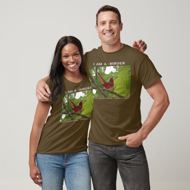 Everybody Vogue Juvenile Summer Tanager Birder T-Shirt (Unisex)