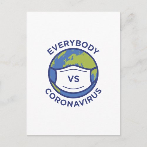 Everybody VS Coronavirus Postcard