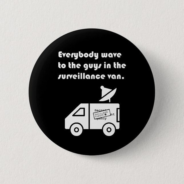 "Everybody Wave..." Button (Front)