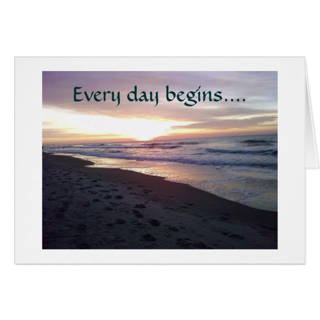 EVERYDAY BEGINS WITH LOVING YOU CARDS (Front Horizontal)